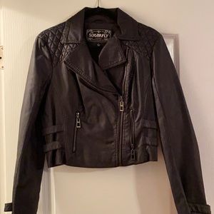 Black Vegan Leather Jacket